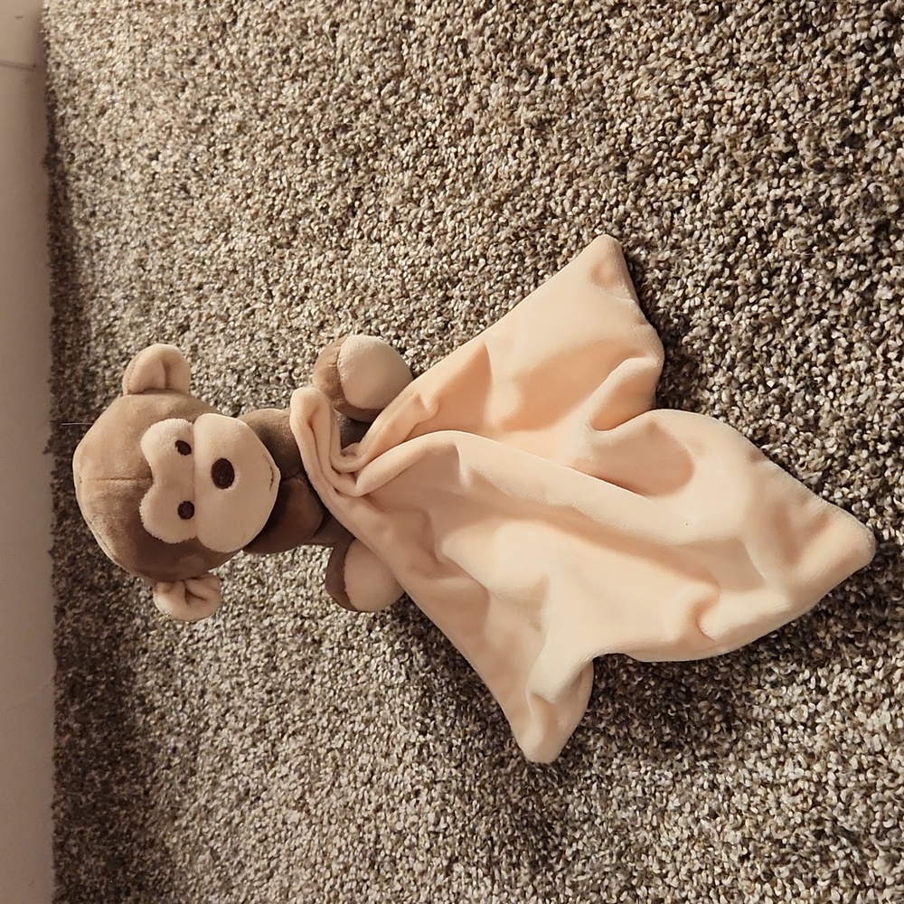 Monkey Plush Baby Blanket